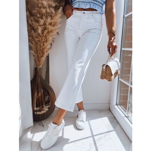 DStreet Women's trousers RETIS white Cene