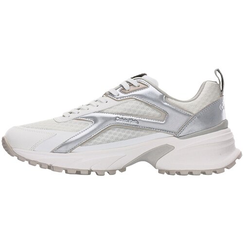Calvin Klein Nizke superge 'HIKE RUN' srebrna / bela Cene