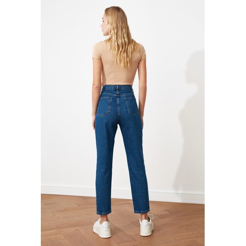 Trendyol Ženske kavbojke High Waist Mom Slike