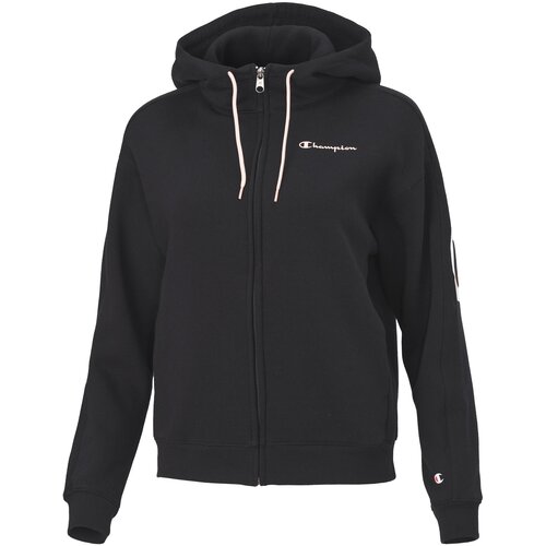 Champion ženski duks hooded full zip crni Slike