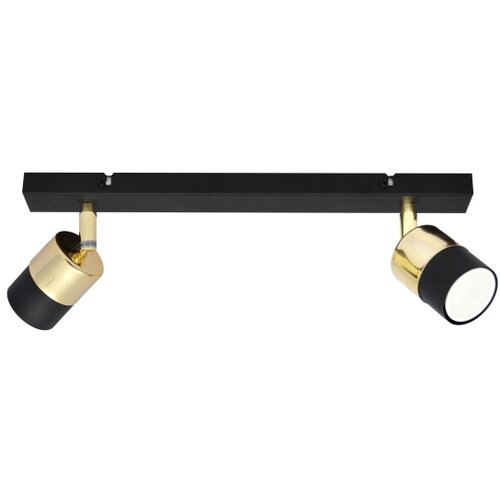  LED spot svetiljka TUBSSON 2xGU10/4,8W/230V crna/zlatna Slike
