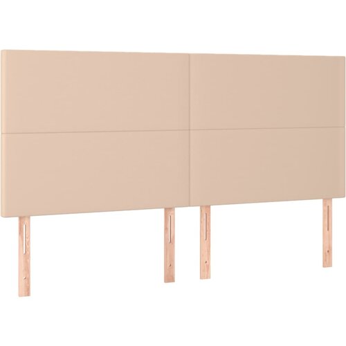 Maison Chic Posteljno vzglavje - Vzglavna omarica 4 kosa kapučino 100x5x78/88 cm umetno usnje, (22078094) Cene