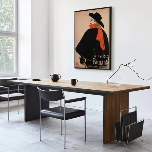  Slika - Aristide Bruant: Dans son cabaret (1 Part) Vertical 60x90 U crnom drvenom okviru Slike