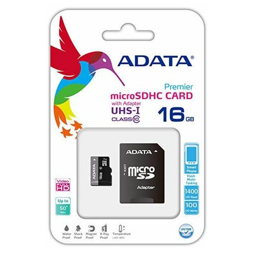 Adata Micro SD memoriјska kartica HC KLASA 10 UHC +1AD 16GB Slike