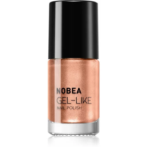 NOBEA Metal Gel-like Nail Polish lak za nohte z gel učinkom odtenek Orange blossom N#78 6 ml