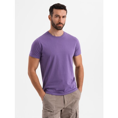 Ombre Men&amp;#039;s classic cotton BASIC T-shirt - purple Slike