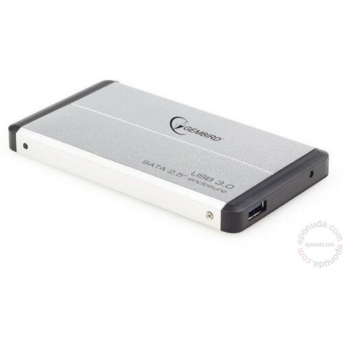 Gembird EE2-U3S-2-S USB 3.0 Externo kuciste za 2.5 SATA hard diskove srebrni Slike