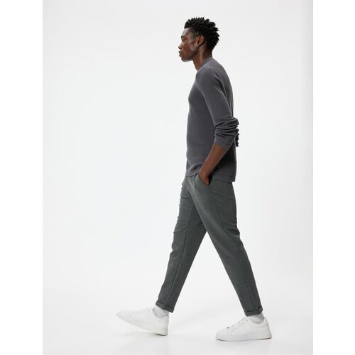 Koton Slim Fit Chino Trousers with Elastic Detail Slike