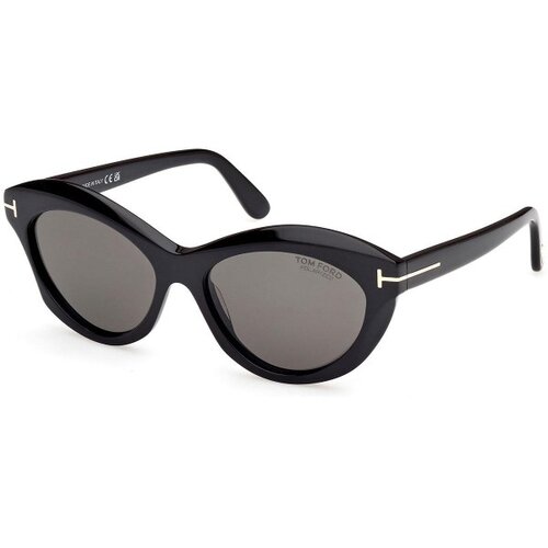 Tom Ford FT1111 01D Polarized ONE SIZE (55) Črna/Siva Slike