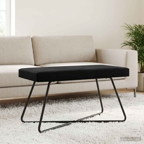  Klupa Crna 80 x 40 x 45 cm Bar&amp;scaron;un - Crna 80 cm Slike