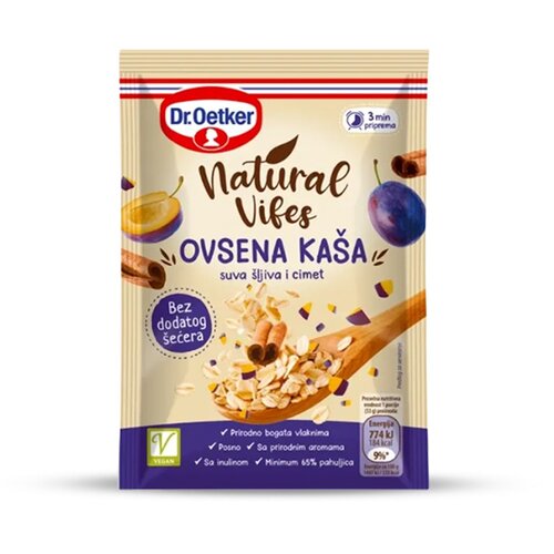 Dr. Oetker Dr.Oetker Ovsena ka&scaron;a Natural Vibes, Sa &scaron;ljivom i cimetom, 55g Cene