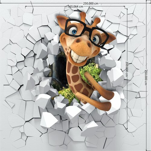 3D žirafa 3D 172-L 250x250 Slike