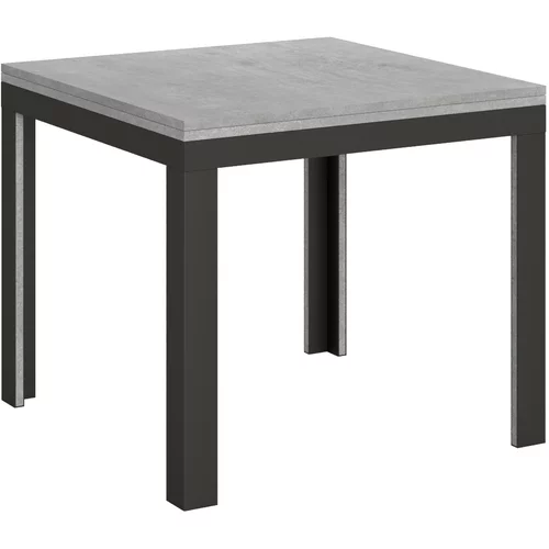 Itamoby   Linea Libra (90x90/180 cm) - siva, barva nog: antracit - preklopna jedilna miza, (20842279)