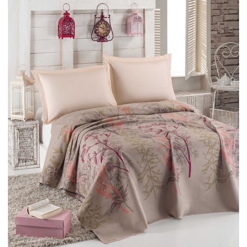 Aberto Design Prekrivač za dupli krevet Urla, 200x235cm, bež Cene