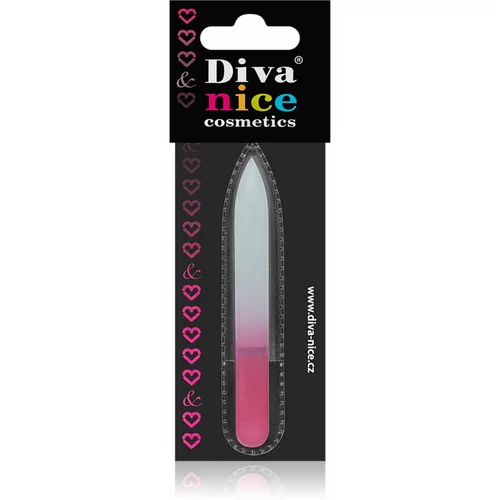 Diva & Nice Cosmetics Accessories staklena rašpica za nokte mali Pink
