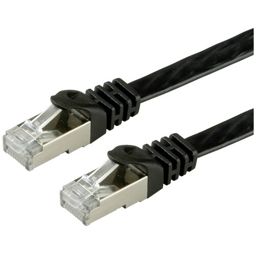 Value 21.99.0972 RJ45 omrežni kabel\, Patch kabel CAT 6 F/UTP 2.00 m črna 1 kos, (20420363) Cene