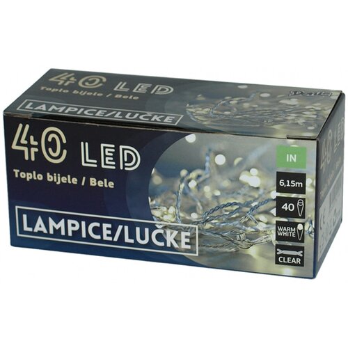  Novogodi&amp;scaron;nje LED lampice na baterije 40 kom Slike