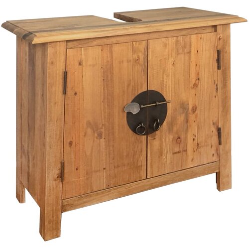 The Living Store Omarica za umivalnik iz trdne borovine 70x32x63 cm - Omarica Za Umivalnik, (21436853) Cene