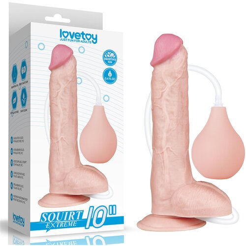 Lovetoy Squirt Extreme Dildo 10&amp;quot; Skin Slike