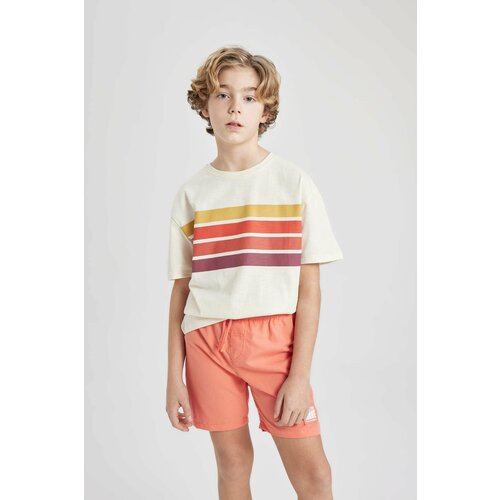 Defacto Boy Oversize Fit Crew Neck Striped T-Shirt Slike
