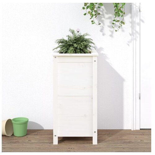 vidaXL Sadilica bijela 40 x 40 x 78 cm od masivne borovine Cijene