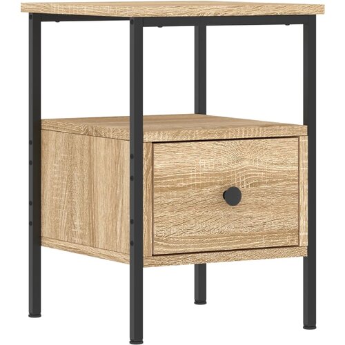 Maison Chic Nočna omarica - Nočna miza sonoma hrast 34x36x50 cm inženirski les, (21689259) Slike