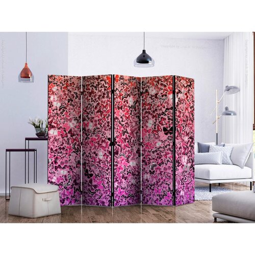 Artgeist Paravan Pink Butterflies I, 5-Delni, Dvostranski Slike