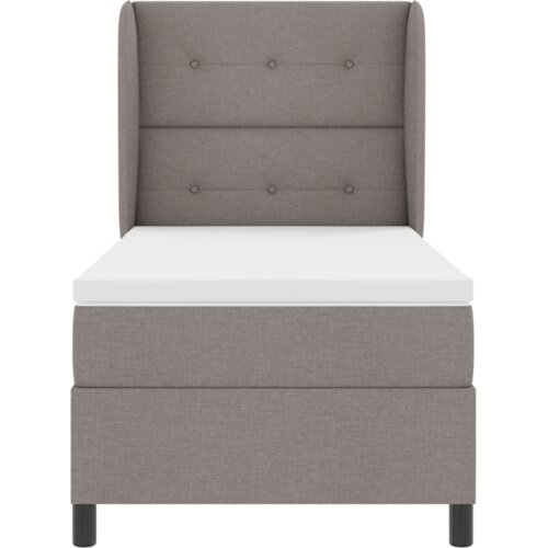 Box Spring Krevet s Madracem Taupe 100x200 cm Tkanina Slike