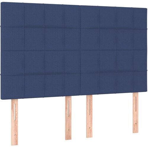  s oprugama i madracem plavi 140 x 190 cm od tkanine Slike