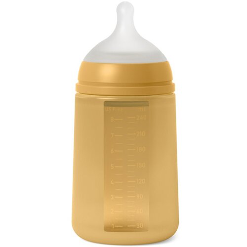 Suavinex Colour Essence SX Pro bočica za bebe Medium Flow - Bright Mustard 240 ml Slike