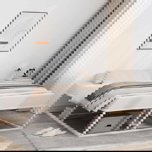 vidaXL Okvir kreveta bez madraca Bijeli 120x200 cm Metalni Cijene