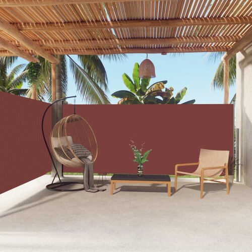 VidaXL Uvlačiva bočna tenda smeđa 160 x 600 cm Slike