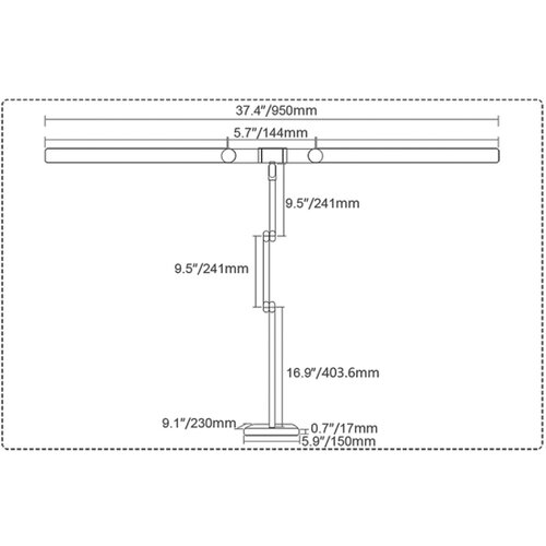  Brilagi-LED Prigu&amp;scaron;iva dodirna stona lampa VARIO LED/24W/230V 3000-6500K bela Slike
