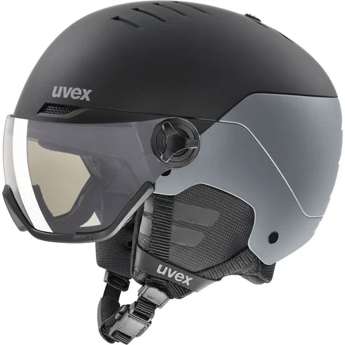 Uvex Wanted Visor Pro V Black/Silver Mat 58-61 cm Smučarska čelada