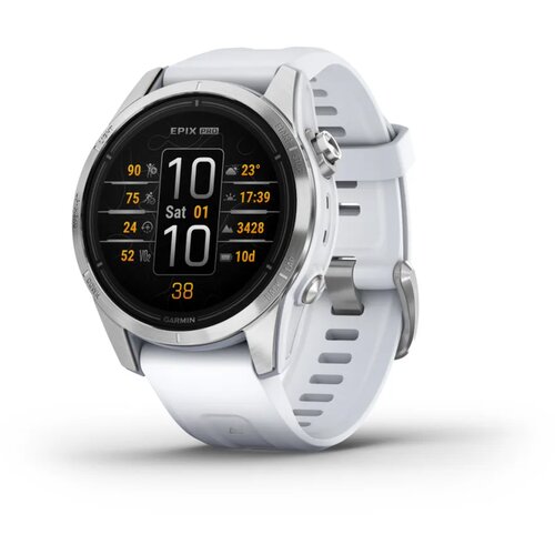 Garmin epix Pro (Gen 2), Standard Edition, 42 mm, srebrni s remenom boje bijelog kamena Cijene