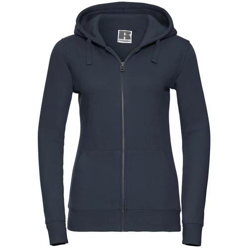 RUSSELL Navy blue women's sweatshirt with hood and zipper Authentic