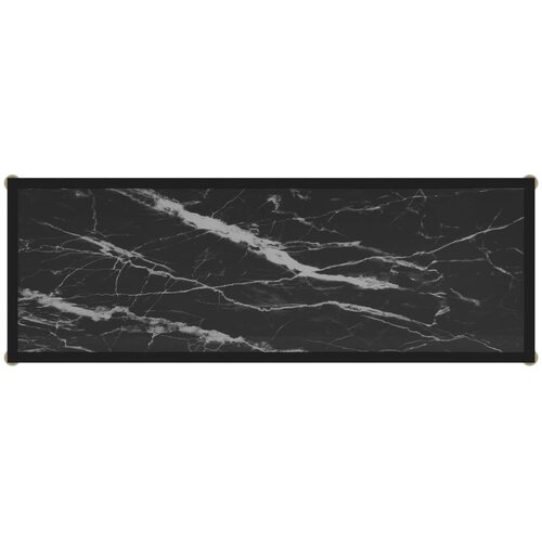  Konzolni stol crni 100 x 35 x 75 cm od kaljenog stakla Slike