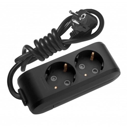 Panasonic Priklj.prenosna dvostruka 2Mx5m 3x1,5mm2 16A 250V WLTB0425-2BL EU4 X-tendia crna Cene