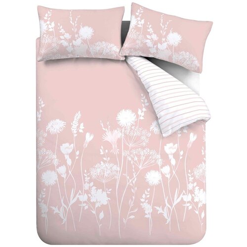 Catherine Lansfield Bijela/ružičasta posteljina za bračni krevet/za produženi krevet 230x220 cm Meadowsweet Floral – Cijene
