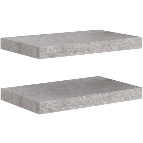 Maison Chic 2 kosi Stenske Police - Viseče police betonsko sive 40x23x3,8 cm MDF, (21793421) Slike