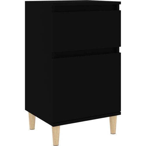 Maison Chic Nočna omarica - Nočna miza črna 40x35x70 cm, (21687123) Cene