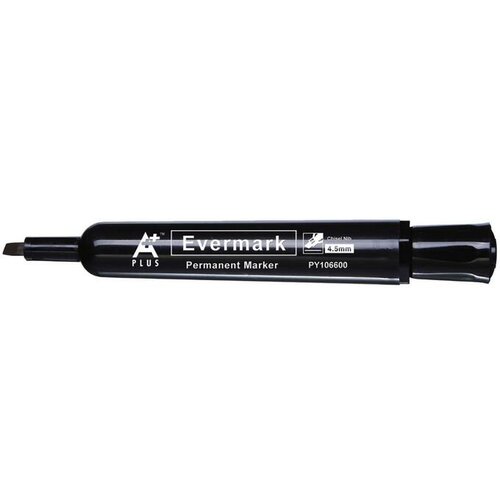 Aplus permanentni marker BEPY1066B EVERMARK, črn prirezana konica Cene