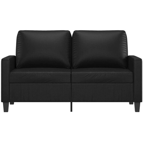 VidaXL Dvosjed od tkanine crni 120 cm od umjetne kože Slike