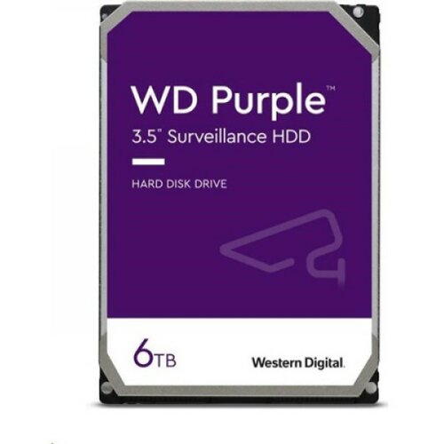 HDD WD 6TB CMR SATA3 WD64PURZ 256MB Purple Slike