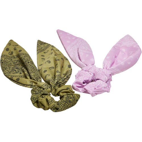 Urban Classics Accessoires Scarf badges with XXL bow 2-pack khaki/light lilac Cijene