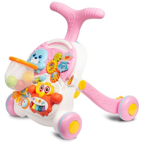 Toyz 2 u 1 guralica i stol za igru,pink Slike