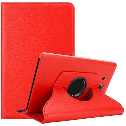 Cadorabo združljiv s Samsungom v Poppy Red - za&scaron;čitni pokrov brez samodejnega zbujanja, s funkcijo stojala in zapiranjem gumijastega traku, (20615362) Cene