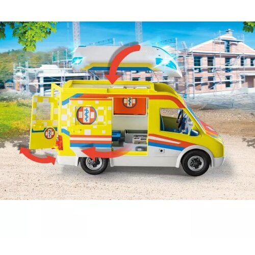 Playmobil Rumena re&amp;scaron;evalna služba z lučmi in zvoki - 71202 Slike