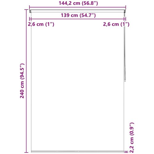 Roleta za tu&amp;scaron; 140 x 240 cm s uzorkom morskih zvijezda Slike