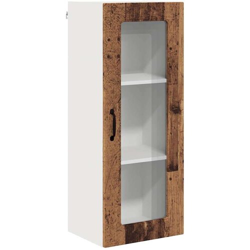 VidaXL Zidni kuhinjski ormarić s policom Staro drvo 40 x 31 x 100 cm Slike
